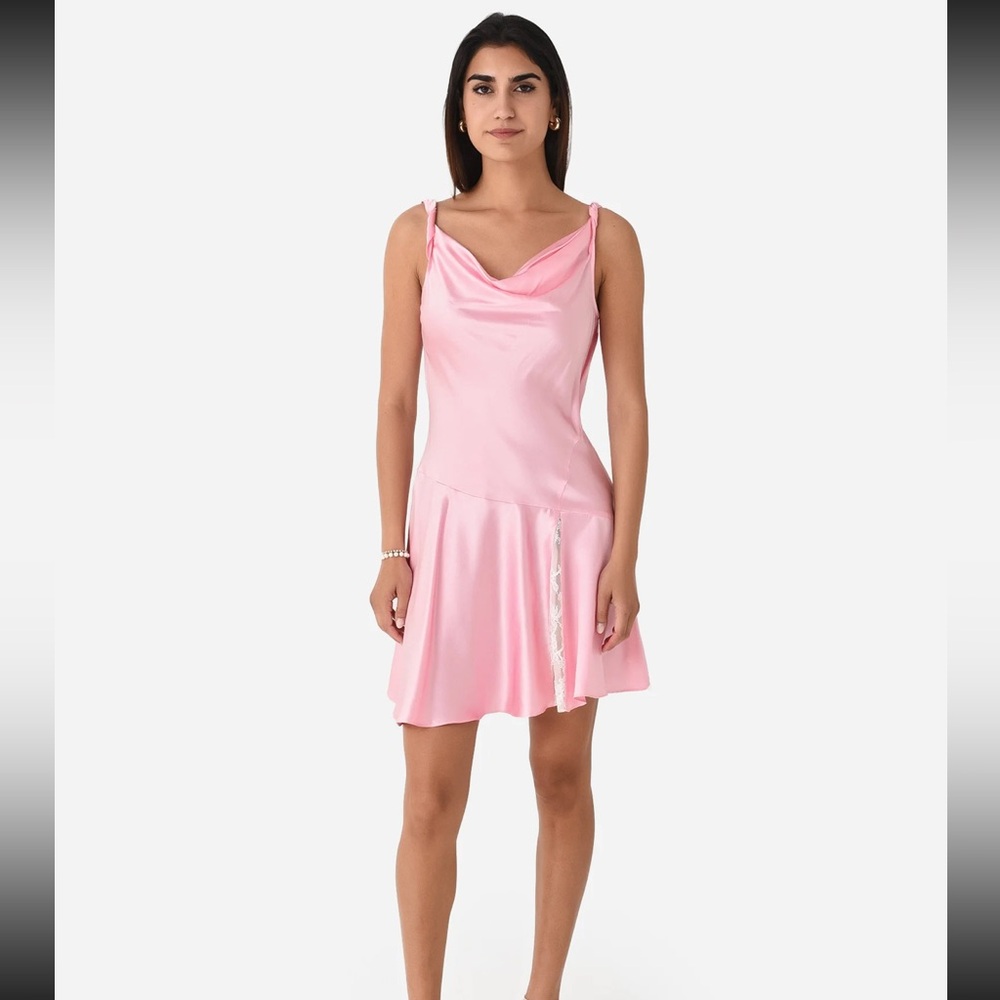 NWT LoveShackFancy Lionel Silk Mini Dress - Picture 2 of 8